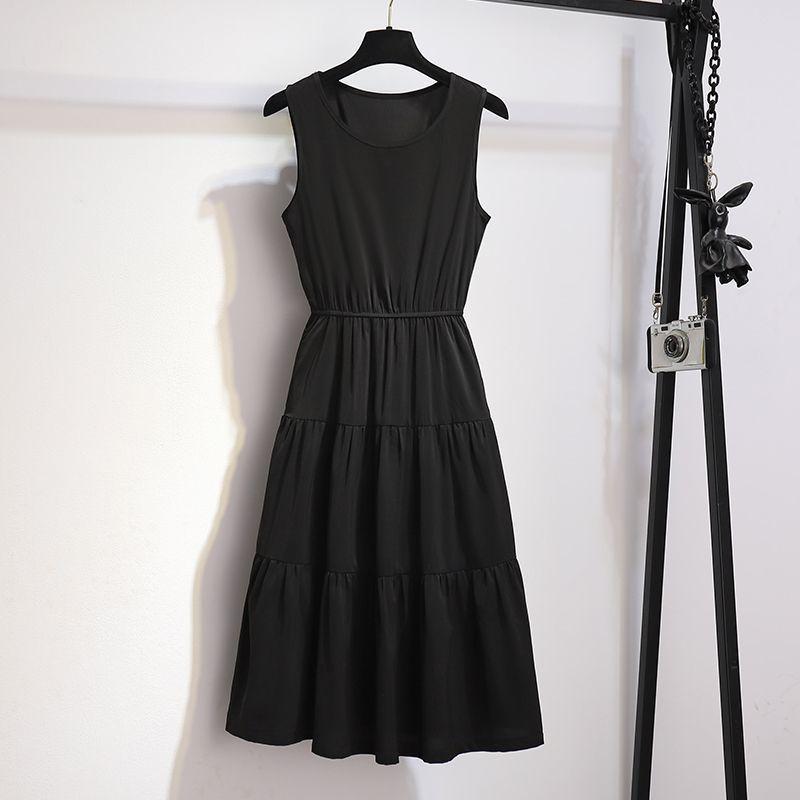 

Spring 2026 Chic Denim Jacket & Black Camisole Dress Set S (up to 52 kg)