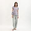 WEDNESDAY DELIGHT Wd_Peplum Puff Sleeve Blouse_Purple