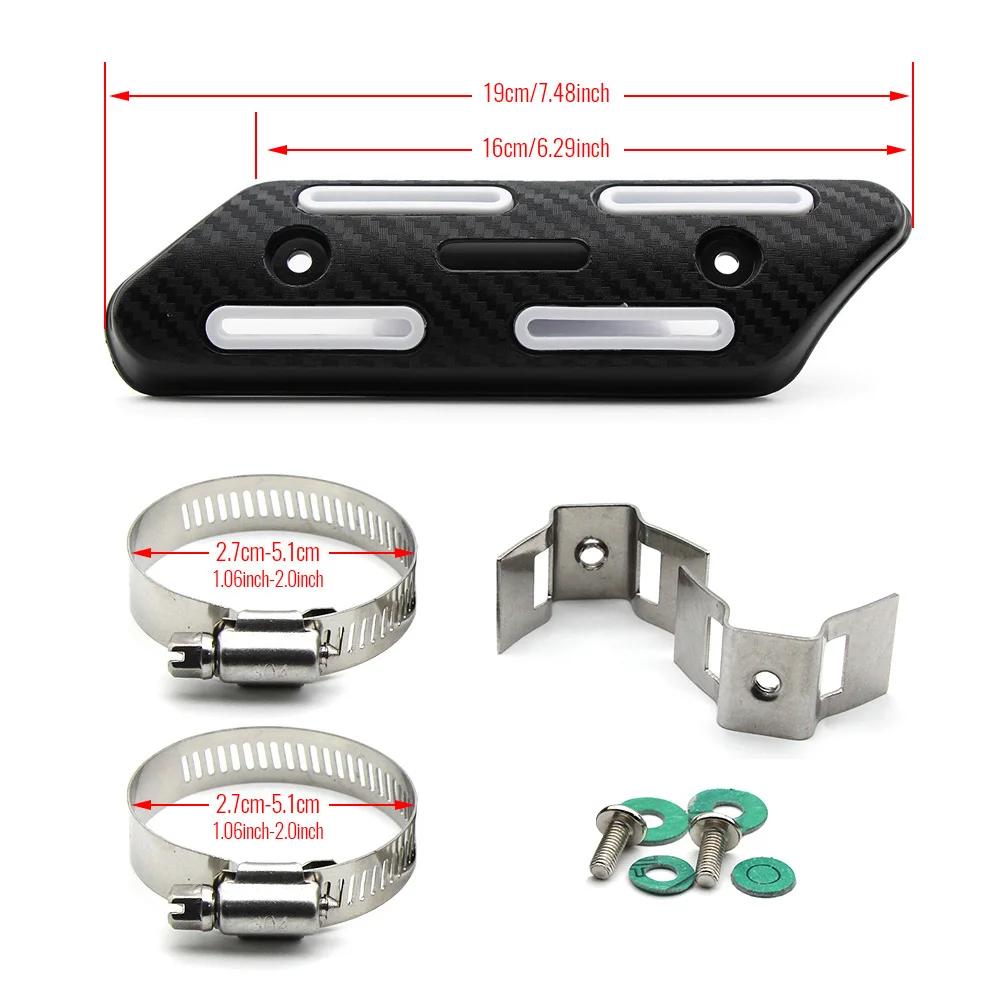 Universal 1Pc Colorful Off-road Motorcycle Exhaust Silencer Tube Heat Shield Protector Protection Pit Cover Tube Accessories