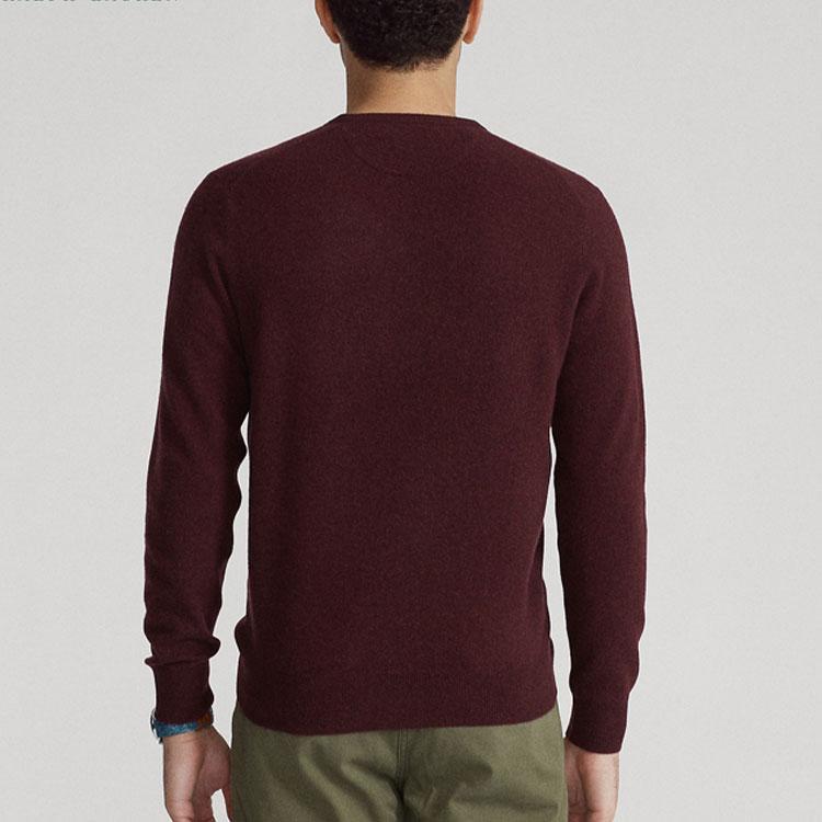 Polo Ralph Lauren FW22 Logo Embroidered Printed Crew Neck Long Sleeve Knit Sweater Men Sweater MNPOSWE16820487-601