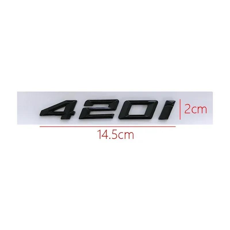 Shiny Gloss Black Emblems For BMW 420i 428i 430i 435i 520i 523i 525i 528i 530i 535i 540i Logo E60 G30 E39 Fender F10 Accessory AJ4