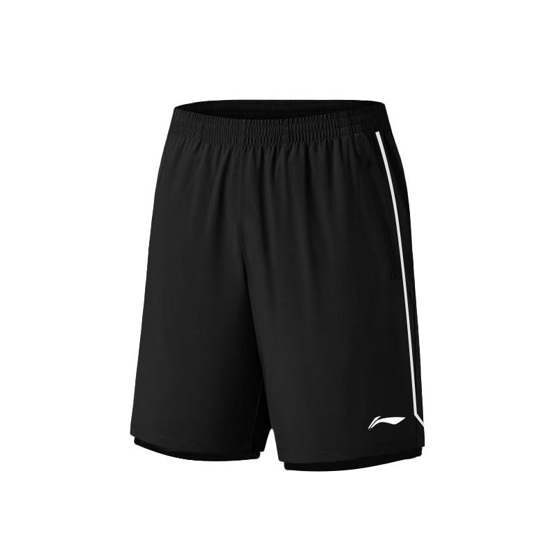 

Li-Ning Quick-Drying Breathable Cool Comfort Versatile Cycling Running Basketball Casual Reflective Strip Sports Shorts Unisex shorts ATSK206-1 XL