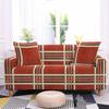 Striped Plaid Printed Couch Cover Sofa Cover For Living Room Elastic L -Shape Anti -Fouling Slipcovers Pets Chaselong Protector