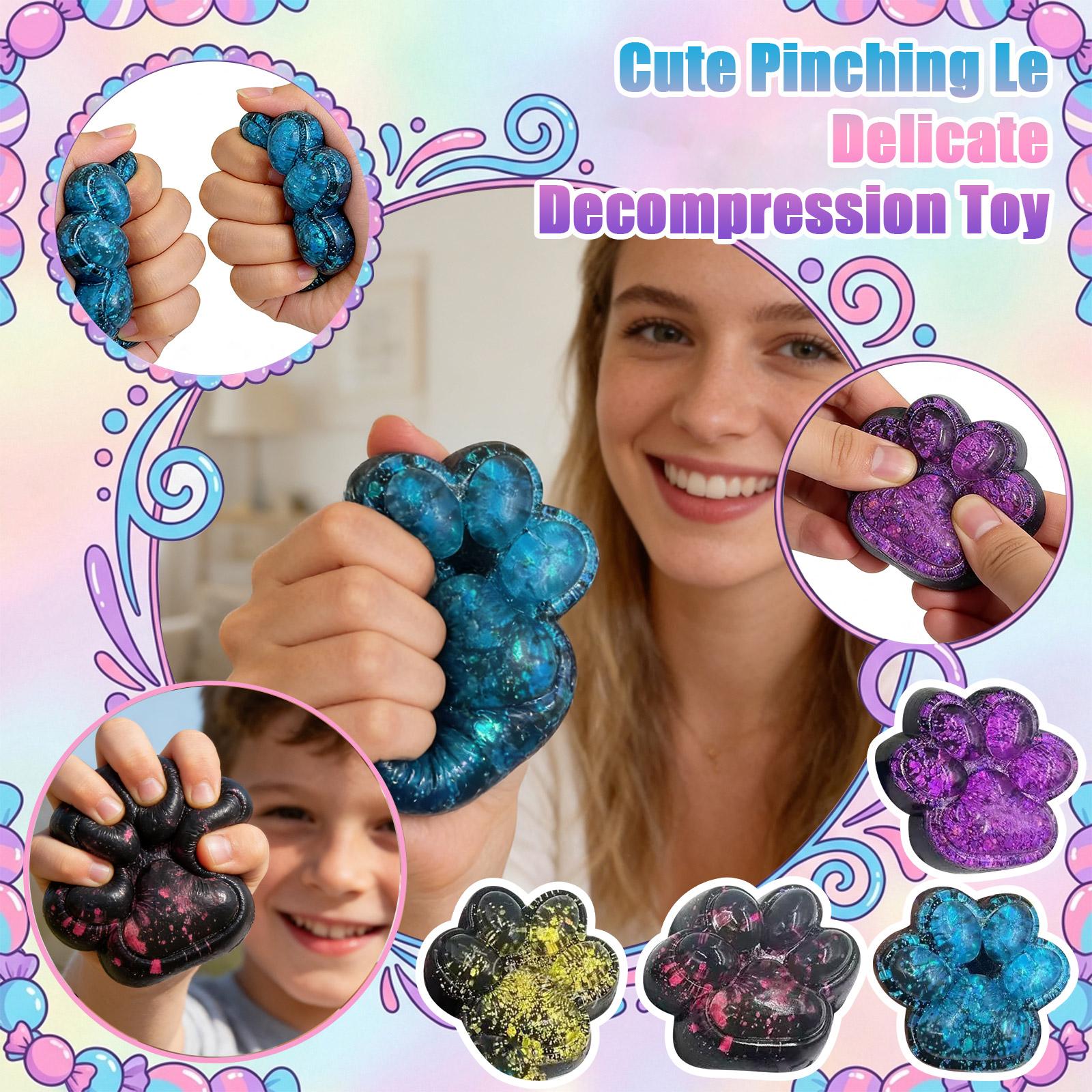 

Resin Cat Shaped Stress Toy Random Pattern Soft Sensory Item for Desk Hand Exercise One Size чорний