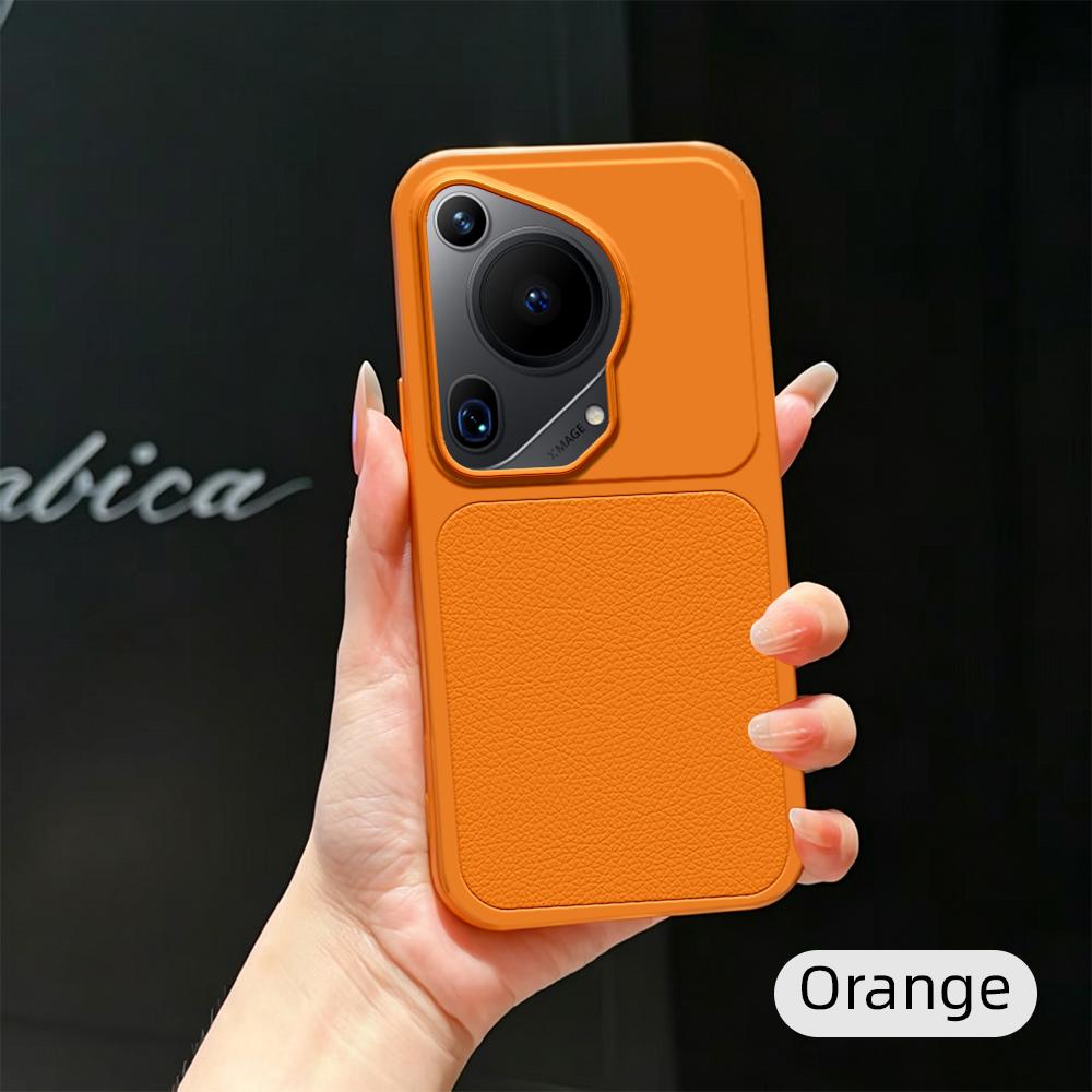 For Huawei Pura70 Art Case Pura 70 Ultra Cover Leather Case Luxury Lens Protection Protect Matte leather Back Cover