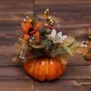 Orange Halloween Pumpkins Sunflower Simulation Flower Pumpkins  Thanksgiving