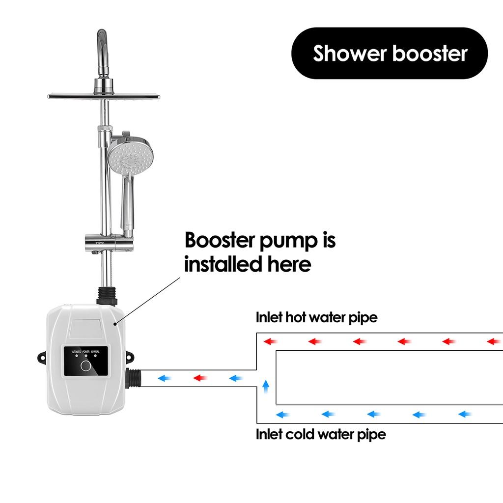 DC 24V 150W Pressure Booster Pump Auto Water Pump Connector Household For Tapwater Kitchen Sink Shower Head Booster Pump Kit