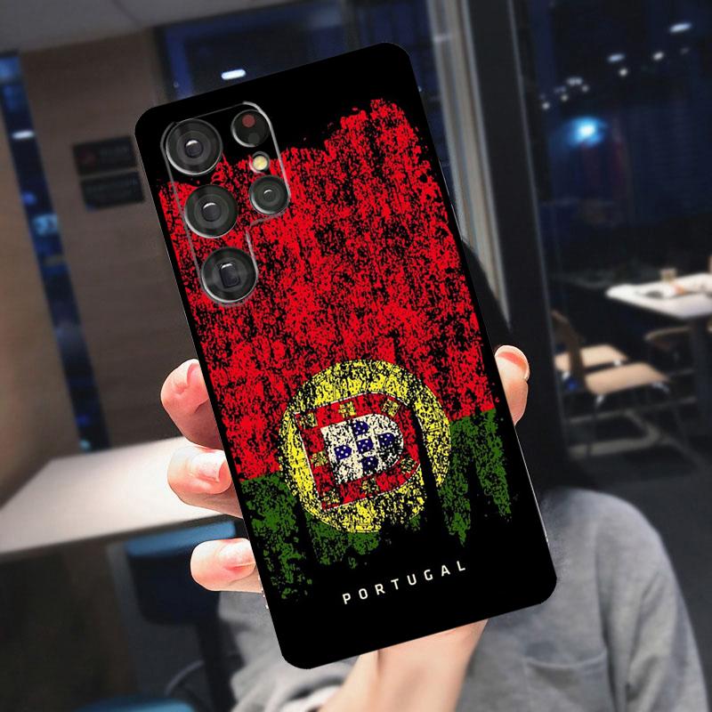 Portugal National Flag Cover For Samsung Galaxy S23 S24 S25 Ultra S21 S22 S20 S9 S10 Plus S21 FE S24 FE Phone Case