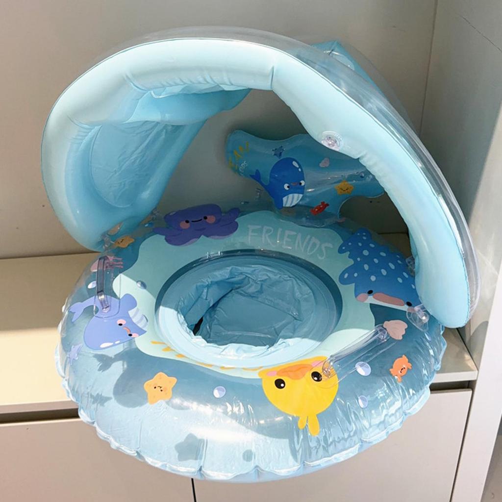 Sunshade Swim Ring Swim Tube Inflatable Pool Float Swimming Circle Swim Accessory Summer Water Sport Swim Float
