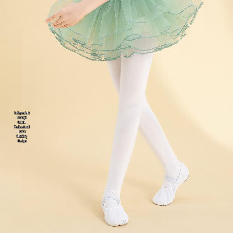 Girls' Velvet 90D High-Elastic Dance Tights (2-Pack)