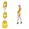 Tr Fabric Cosplay Suit For Women The Bride Yellow Costume For Game And Anime Roleplay