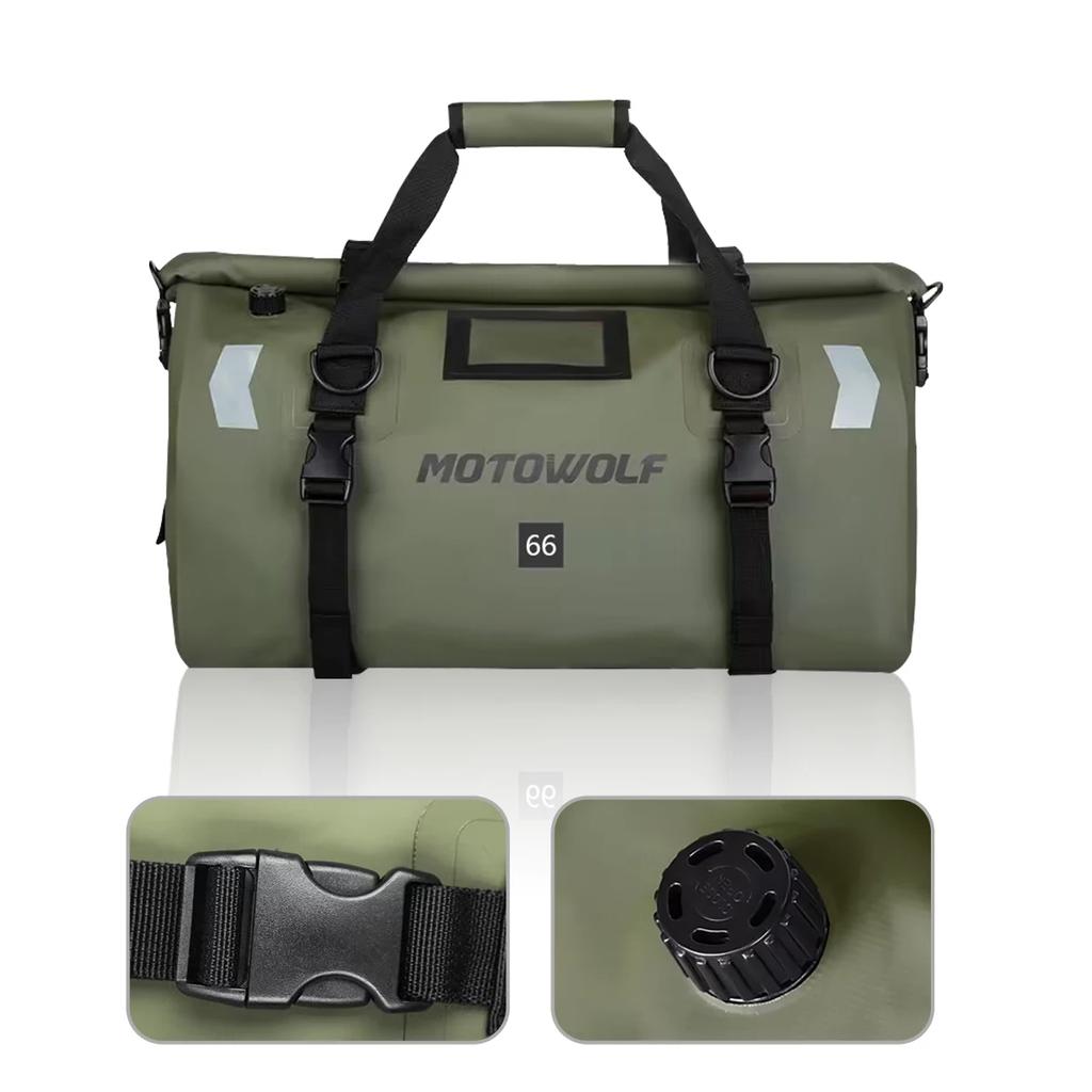 Motorcycle Waterproof Saddlebags Motorcycle Outdoor Long-Distance Riding Large Capacity Side Bag Back Seat Storage Bag