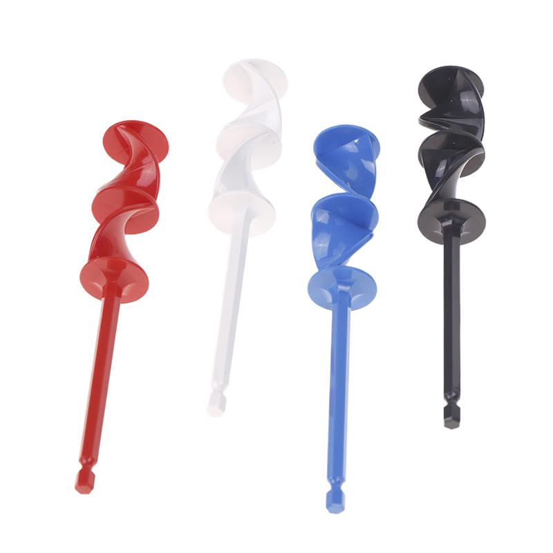 1Pc Paint Stirring Rod Epoxy Mixing Stick Helix Design Paint Mixer Drill Attachment Resin Mixer Chuck For Epoxy Latex Oil Paint
