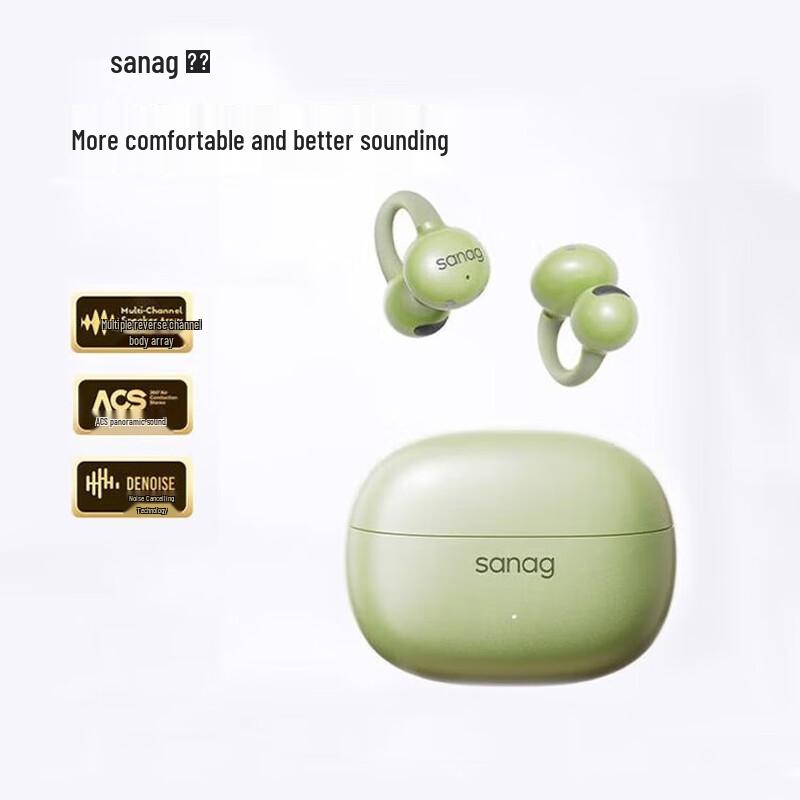 

SANAG Z60S AI Bone Conduction Ear-clip Bluetooth Headset