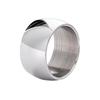 12MM Stainless Steel Simple Finger Ring For Men Punk Zircon Accessories Black Copper Color