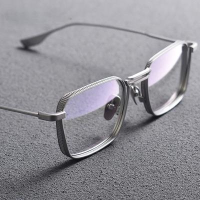 Ultra Light Anti Blue Light Glasses Men Retro Square Metal Frame Eyeglasses Woman Computer Eyewear