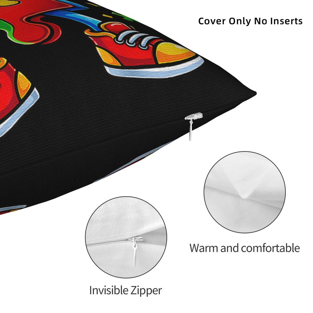 Decorative Pillowcase Dabbing Puzzle Autism Awareness Product Home  Pillow Case Cover Square Multiple Sizes