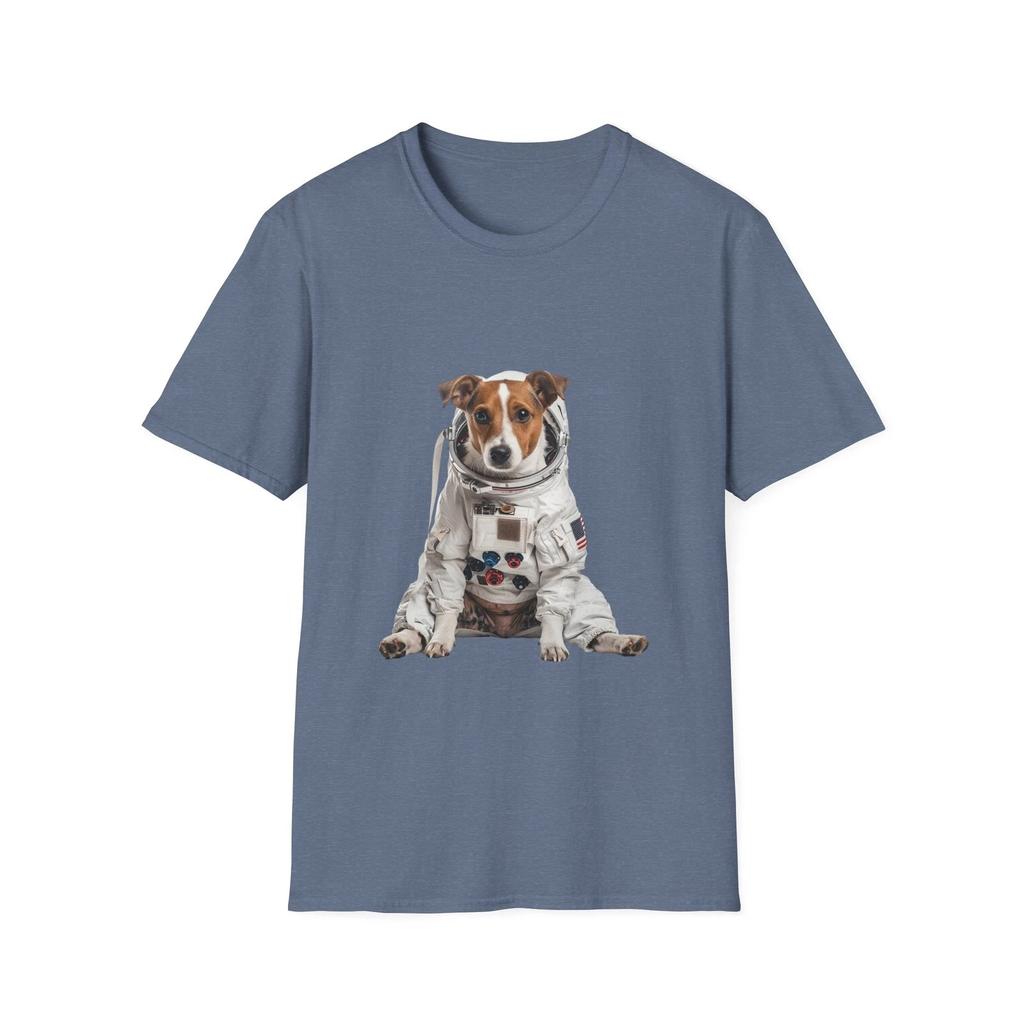 Astronaut Dog T-Shirt Space Pup Tee Cute Dog T-Shirt Graphic Tee