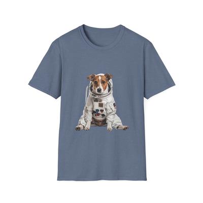 Astronaut Dog T-Shirt Space Pup Tee Cute Dog T-Shirt Graphic Tee