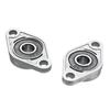 2Pcs/lot KFL08 Pillow Block Bearings 3D printer Parts Zinc Alloy Rhombic Pillow Flange Block Bearings 8mm Bore Diameter