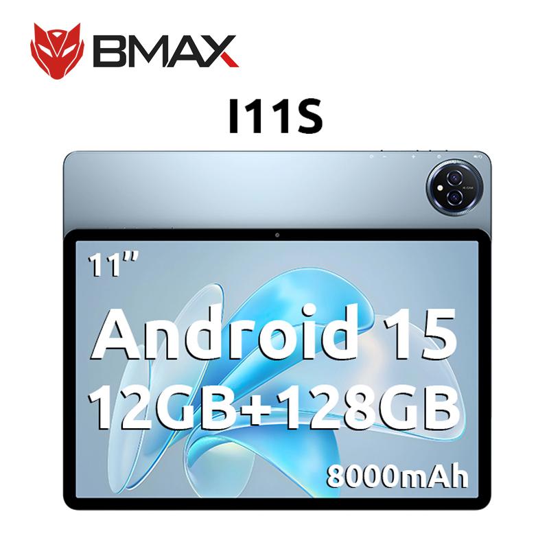 BMAX MaxPad I11S Android 15 12GB(4GB RAM+8GB Expansion) 128GB ROM 11 Inch Octa Core T606 Soc Dual Wifi tablet