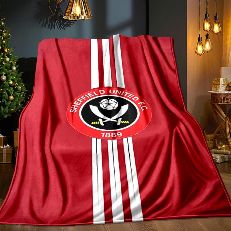 She-ffield Fc Crest Blanket Lightweight Ideal Bedding Blanket Perfect for Travel, Camping, Living Rooms, Offices, Sofas, Fan Christmas gift