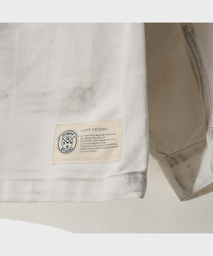Ffeff Studio Cornmill Dirty Wash Denim Jacket (Ivory)