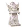 Figurine Bougeoir Ange Européen en Résine - Décoration de Table Rétro pour Dîners Romantiques aux Chandelles