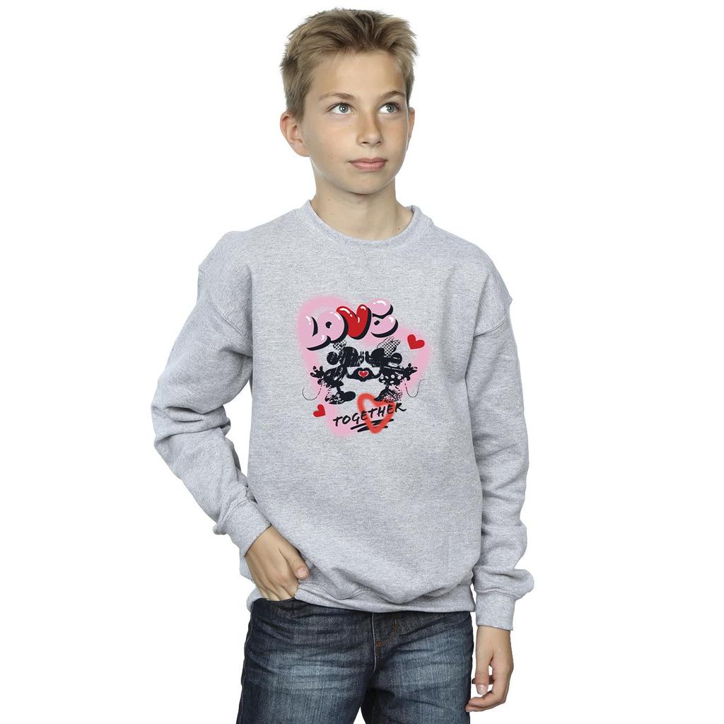 Disney Boys Love Together Mickey & Minnie Mouse Sweatshirt