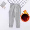 Boys  Thick Padded Pants Winter Big Kids Plus Velvet Warm Trousers Girls  Autumn Children Cotton Long Pants Casual Trousers