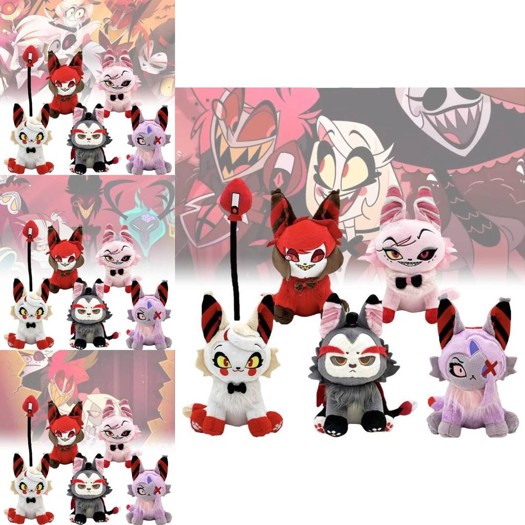 Adorable Meow Hazbin Hotel Plush Toy Soft Short Plush Stuffed Animal
