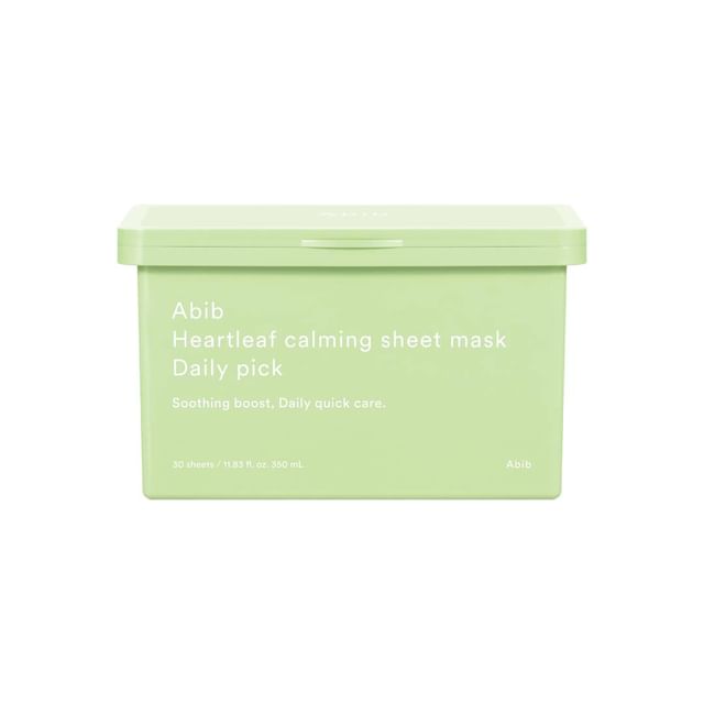 Abib Heartleaf calming sheet mask daily pick 30 sheets/350ml