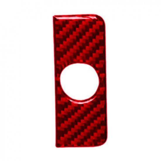 1Pc Red Carbon Fiber Interior Button Panel Cover Trim Fit for Honda Accord 13-17