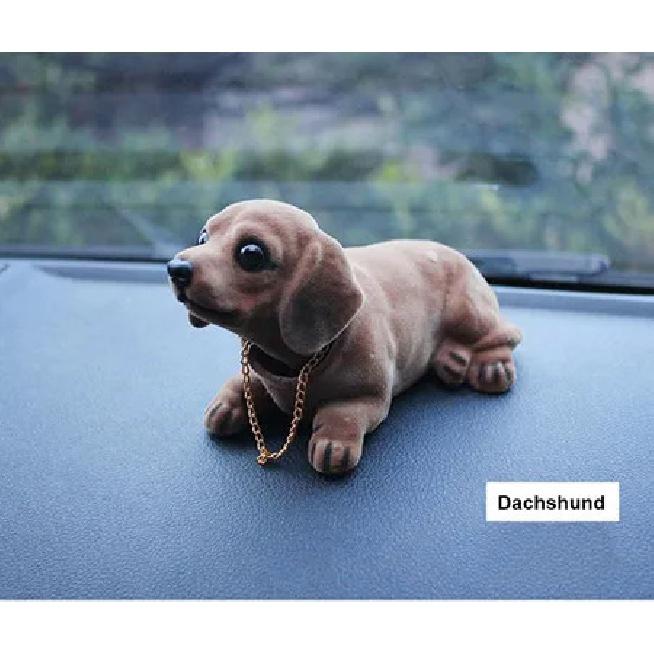 Bobble Head Dog Car Dashboard Doll Auto Shaking Head Toy Ornaments Nodding Dog Car Interior Furnishings Decoration Gift