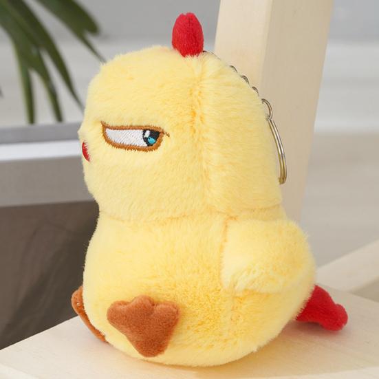 Plush Pendant Lovely Collectible Lightweight Kawaii Angry Little Chicken Keychain Doll Backpack Decoration