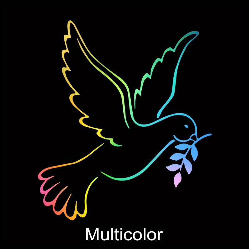 1ks Holubice Míru Olivová Ratolest Samolepky na Auto Kreativní Dekorace Okna Auta Nárazníku Čelního Skla Kreslené Zvíře Auto Příslušenství