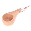 Finland Tea Cup Rubber Wood Small Wooden Mug Single Hole Water Coffee Cups