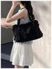 Stylish Large-Capacity Women's Tote: Versatile Solid Color Crossbody & Shoulder Bag