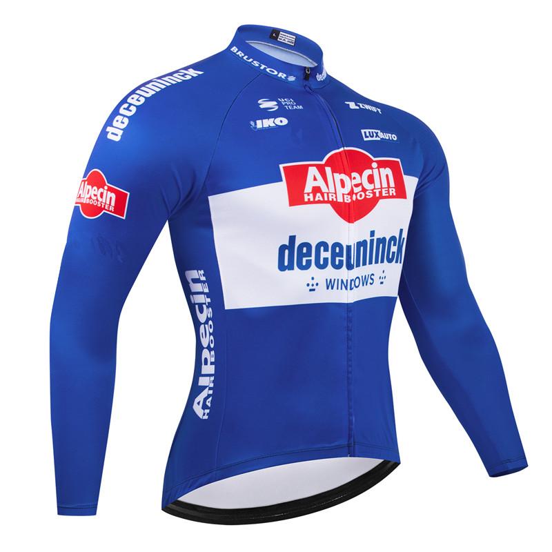 2026 Alpecin Team Atmungsaktives Langarm Herren Radtrikot Set MTB Fahrradbekleidung Herbst Fahrradkleidung Maillot Ropa Ciclismo