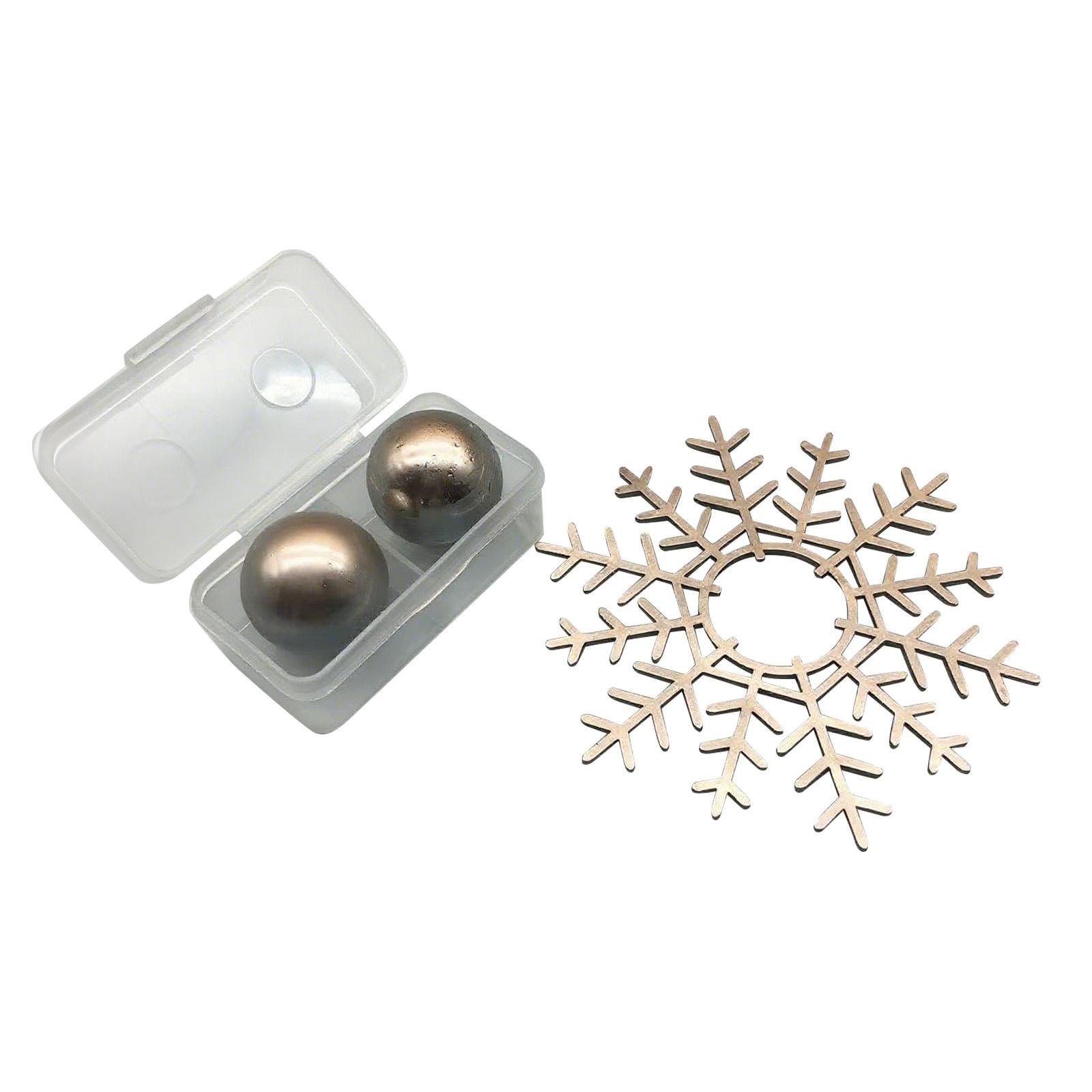 

2x Stainless Steel Balls 1x Stainless Steel Snowflake Set, Whiskey Vodka Stone Metal Cubes, Instant Drip Coffee Chilled Stone Beer Wine Cooler B One Size