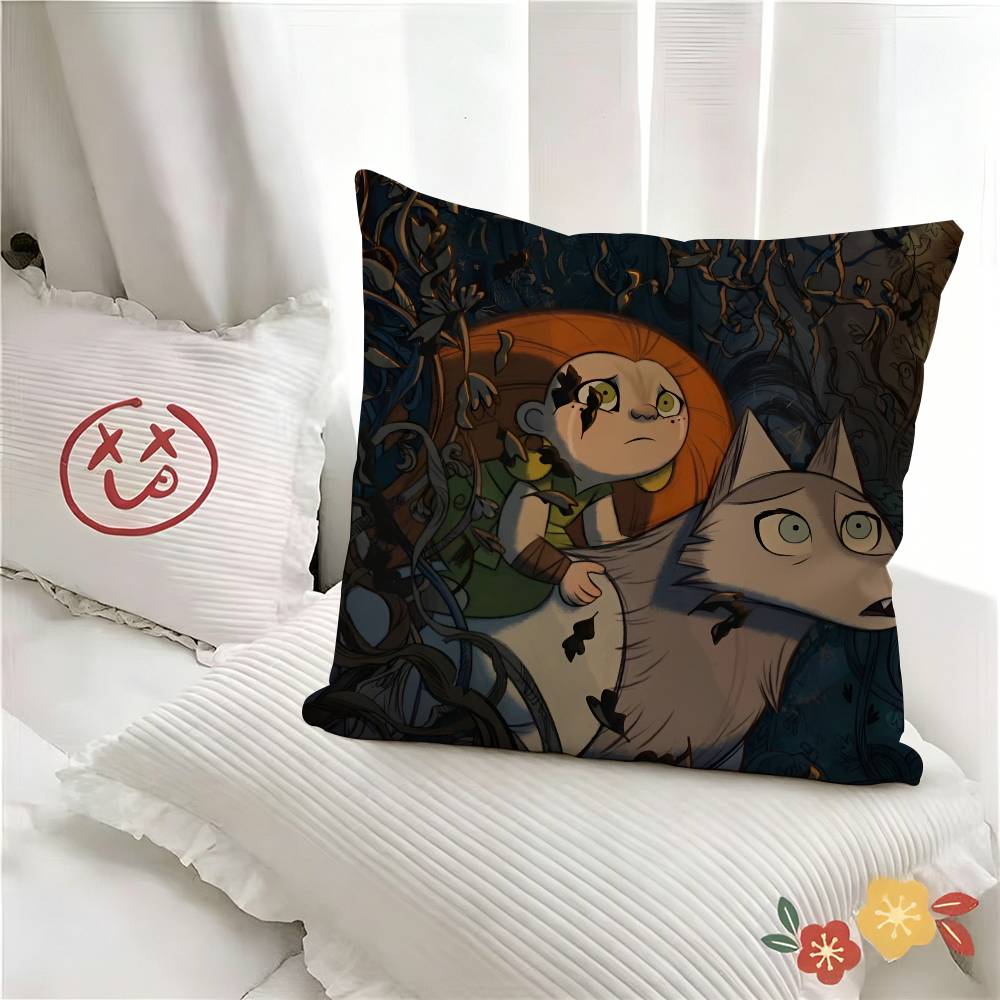 pc Ireland Movie WWolfwalkers Pillow Case Fashion Square Pillowcase Bedroom Sofa Room Ins Decoration Leisure