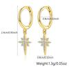 S925 Sterling Silver Star Diamond Stud Earrings for Women - Trendy, Fashionable, Cold Style, Versatile Design