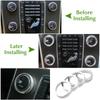 4PCS Auto Klimaanlage AC Knob Abdeckung Ring Wärme Control Schalter Für Volvo V60 XC60 S80 V40