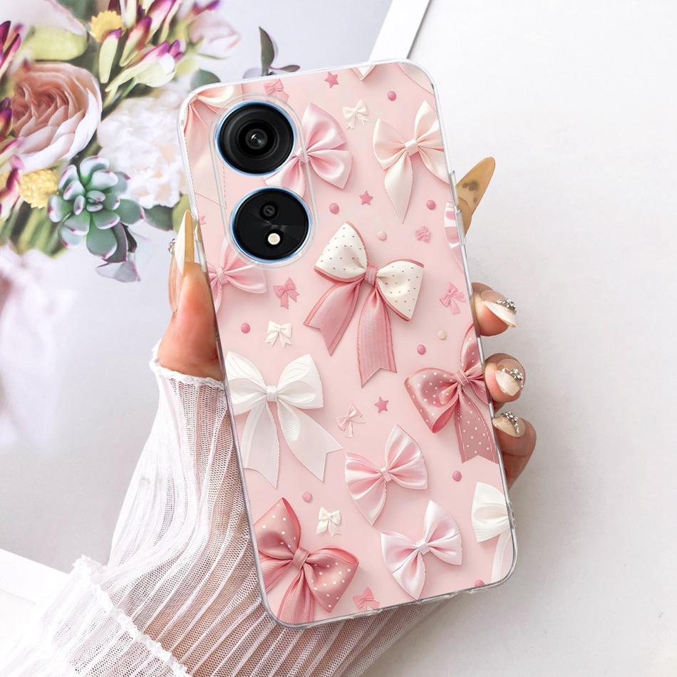 For OPPO Reno8 T 5G CPH2505 / Reno8 T CPH2481 (Reno 8T 4G) Cute Flower Butterfly Cat Painted Case Soft Silicone TPU Phone Cases