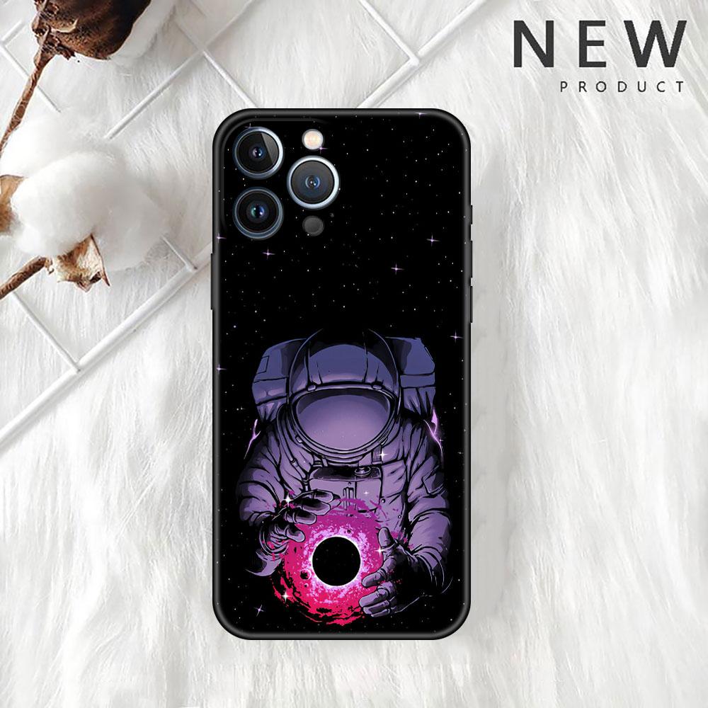 

Чехол Universe Cool Astronaut для Apple iPhone 14 Pro Max 13 11 12 Mini SE 7 8 Plus X XS 6 6S, силиконовый чехол для телефона, мягкий TPU Funda iPhone 6 6S Plus