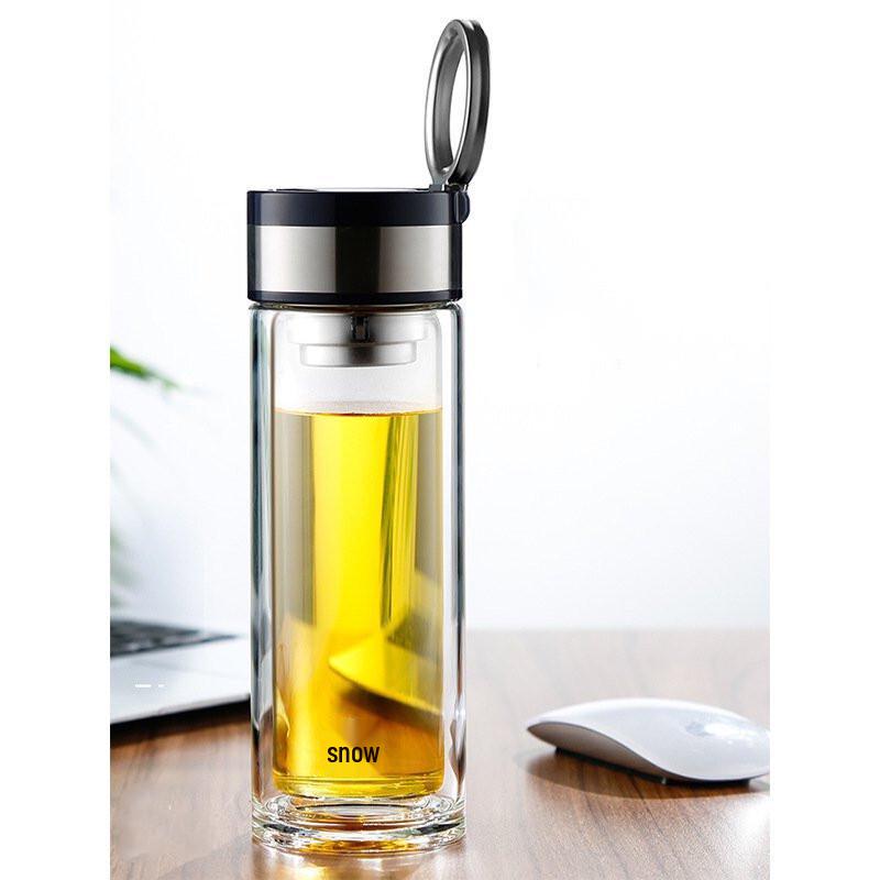 Fuguang Teamaster Portable Double-Layer Glass Tea Cup