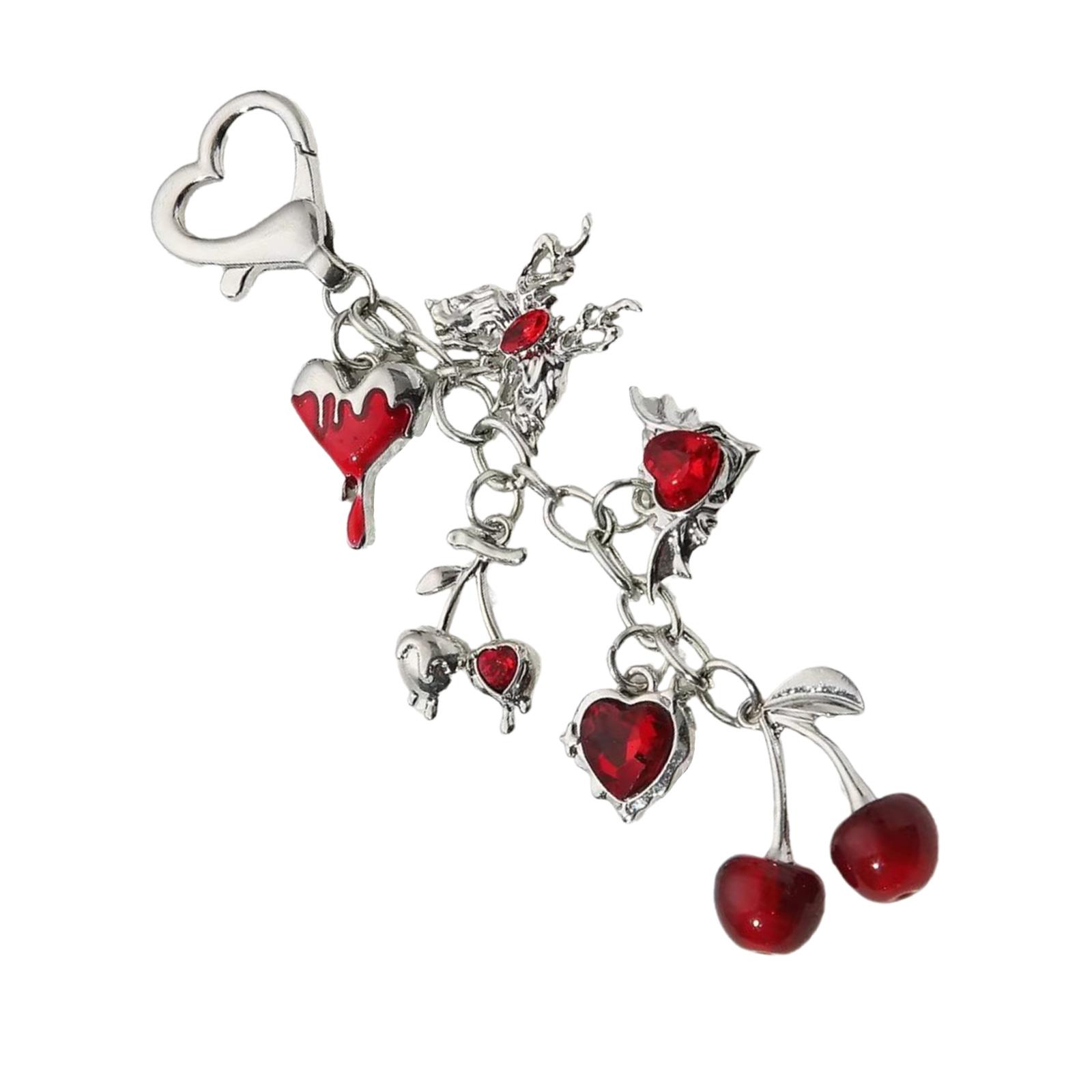 

Прекрасный кулон-брелок для школьного рюкзака в виде бантика, Шикарный милый мультяшный шарм в форме сердечка для мальчиков и девочек, Коллекционное искусство 1