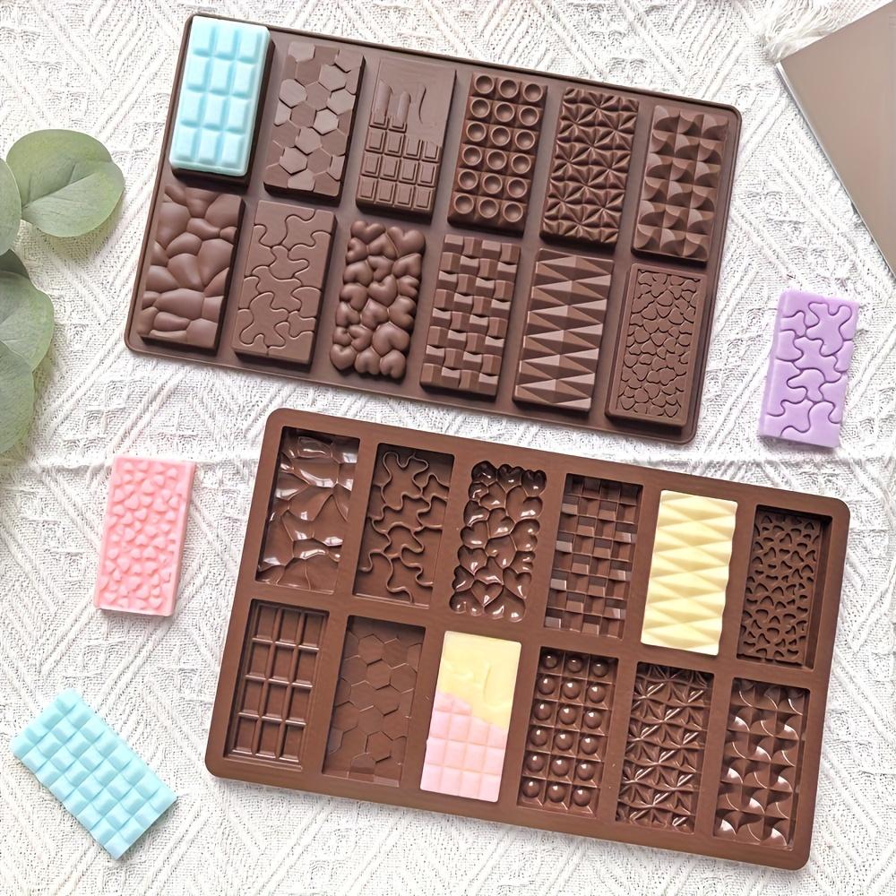 Set di 12 stampi in silicone per cioccolato per dolci, decorazioni per torte, biscotti, gelatine, budini Fai da te Antiaderente Riutilizzabile