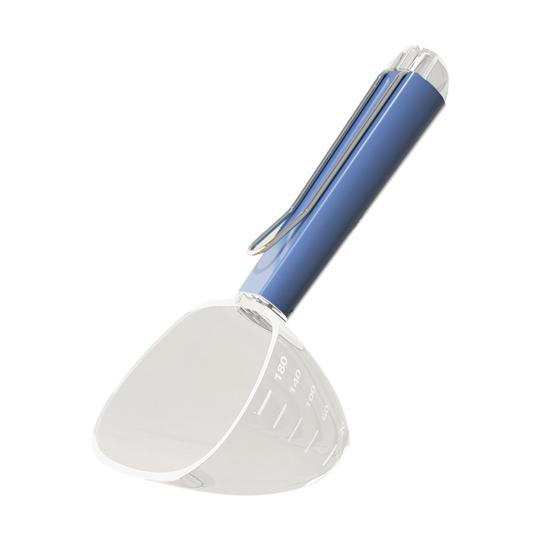 

Мерная ложка для корма для собак, многоцелевая пластиковая мерная чашка для корма для домашних животных с длинной ручкой, зажим для герметизации 2-в-1 для корма для собак, кошек, птиц синий