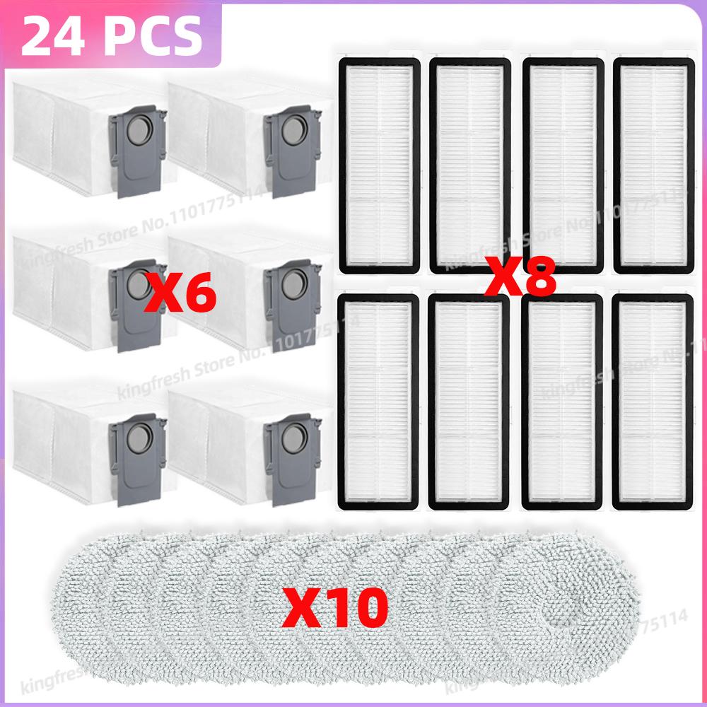 Fit For ( Roborock Qrevo Curv / S5V / S5X / 5A1 / 5XC / 5AE / CurvC / Qrevo C / Qrevo C Pro ) Parts Brush Filter Mop Cloth Bag